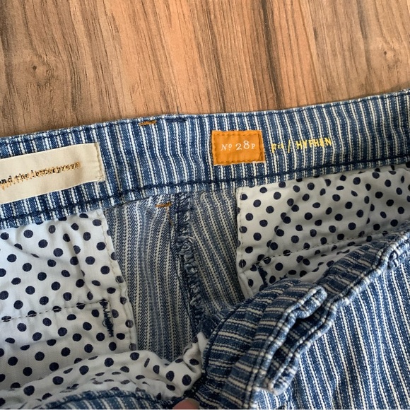 Anthro | Pilcro and the Letterpress striped hyphen jeans size 28P - Picture 5 of 6
